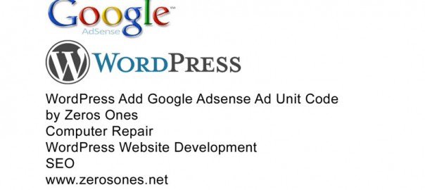 WordPress add Google Adsense ad unit code