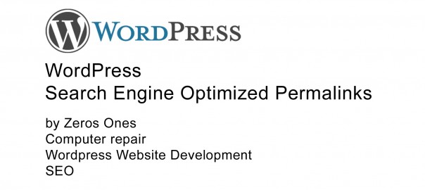 WordPress search engine optimized permalinks
