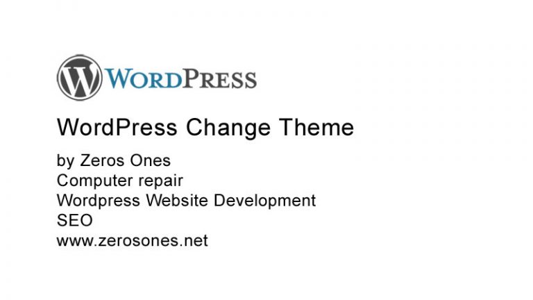 WordPress Change Theme