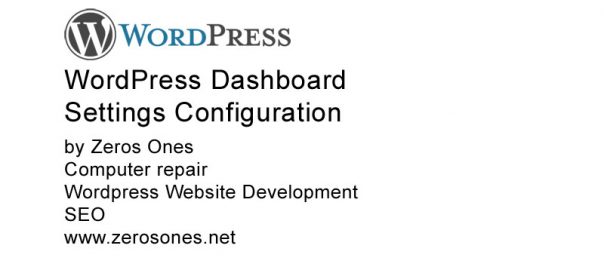 WordPress Dashboard Settings Configuration