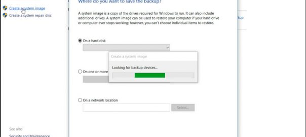 Create Windows 10 System Image