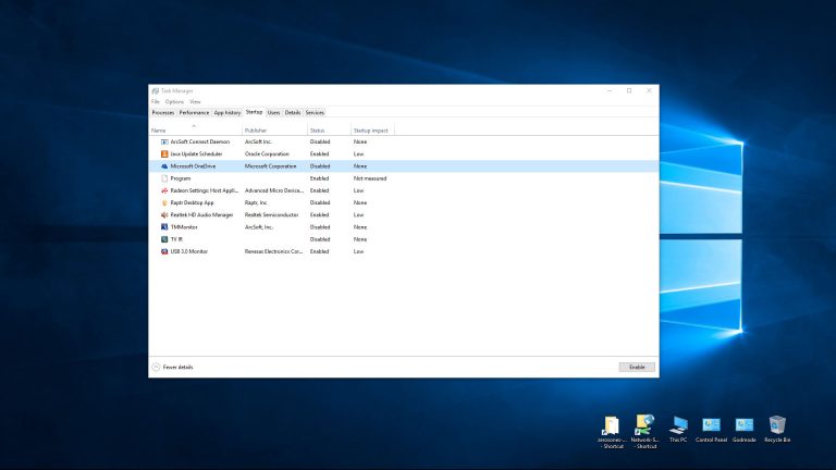 Windows 10 Disable OneDrive on Startup