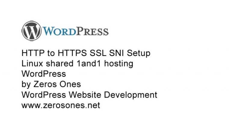 HTTP to HTTPS SSL WordPress shared Linux 1and1 hosting