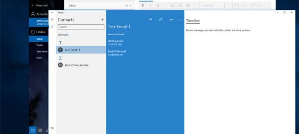 Windows 10 Mail Application Add Contact